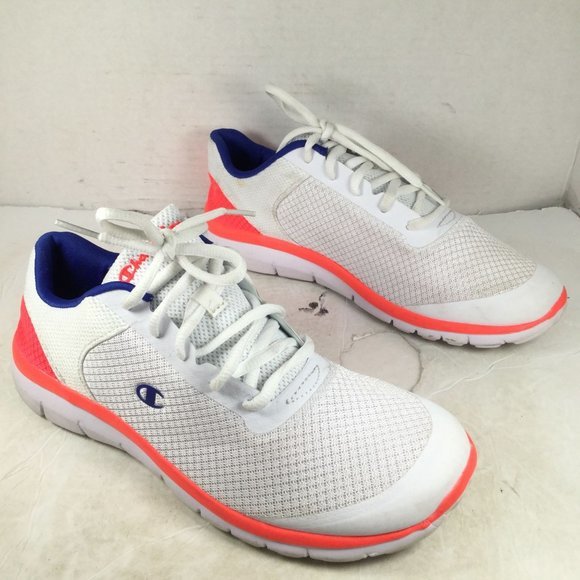 Champion Shoes - Champion Women Gusto Sneakers Activewear White/Orange Size 9